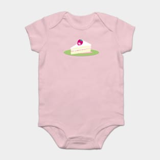 Strawberry Cake Girl Baby Bodysuit